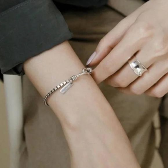 NEW 925 STERLING SILVER CHAIN “7” BRACELET, NICE BRACELET, CUTE BRACELET - Picture 7 of 7